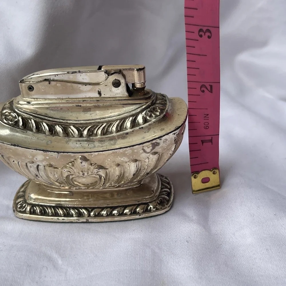 Antique Table Lighter Ronson Silver Queen Anne 1936